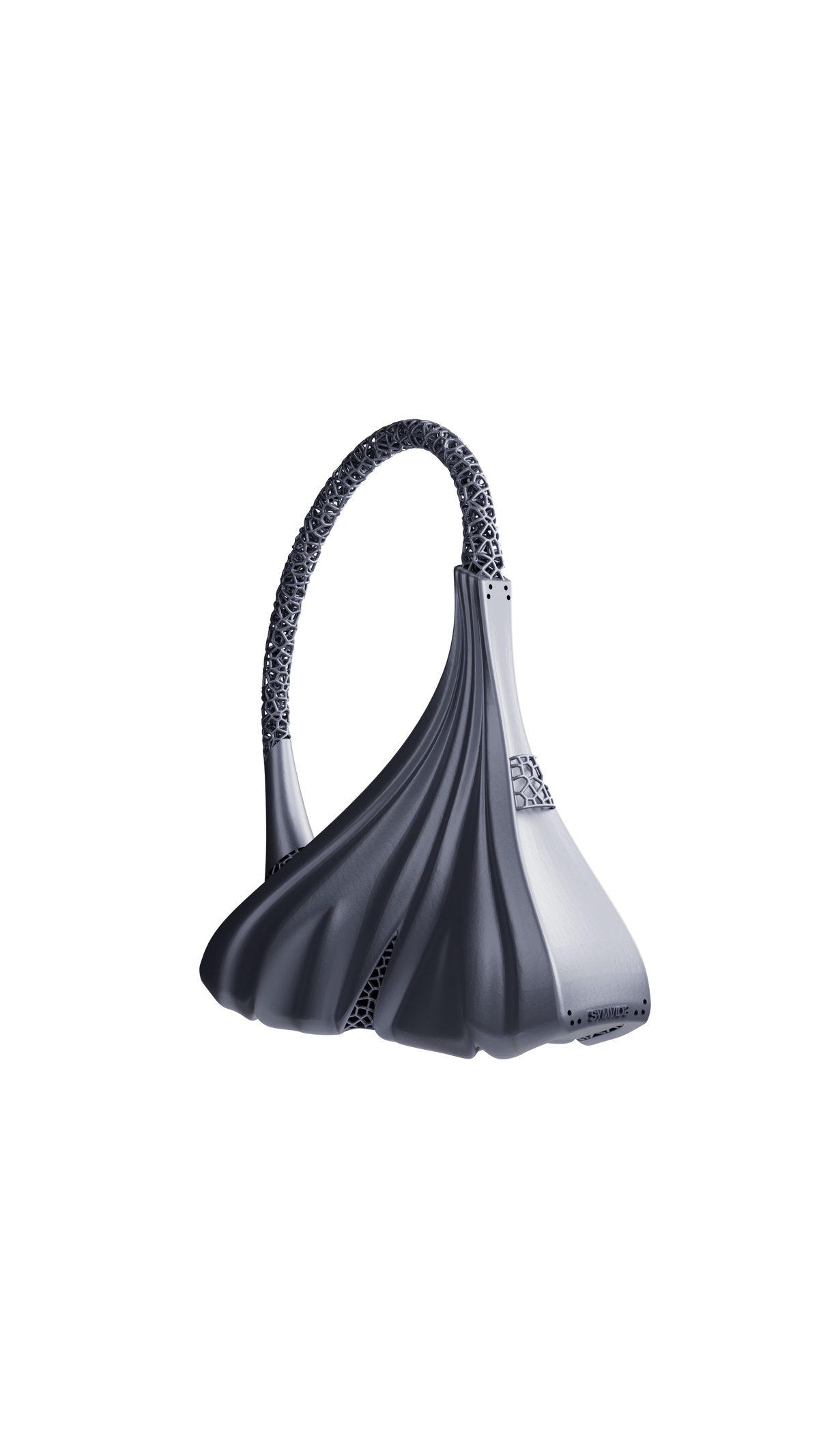 Ginkgo Handbag in Titanium (Silver) colourway