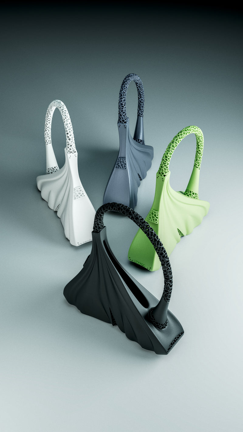 Four Ginkgo Handbags in editorial style shoot