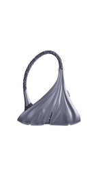 Turntable of Ginkgo Handbag in Titanium (Silver)